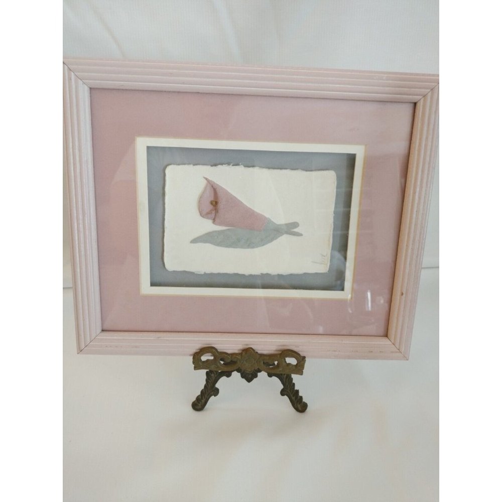 3D Pink Lily flower Made Out Of Plaster Matted